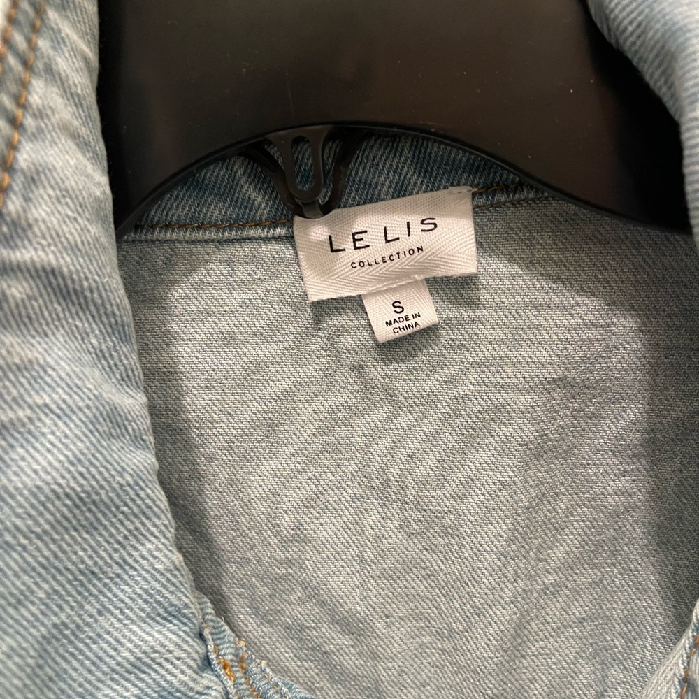 Le Lis Blue Denim One Piece Modern Style - Picture 3 of 3